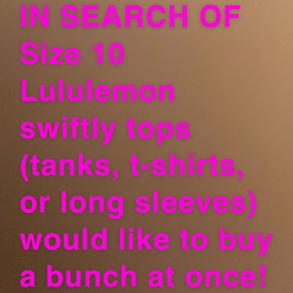 Size 10 swift toy material tops!